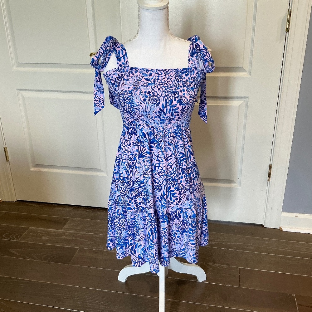 Lilly Pulitzer blue and pink dress